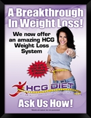 HCG Diet Large Frameable Wall Poster 18"x24" / 10% off 2 / 20% off 3 