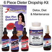 HCG Ultra Max Diet Kit - 6 Piece Dieter Kit Dropship to Patient SHIPS FREE 