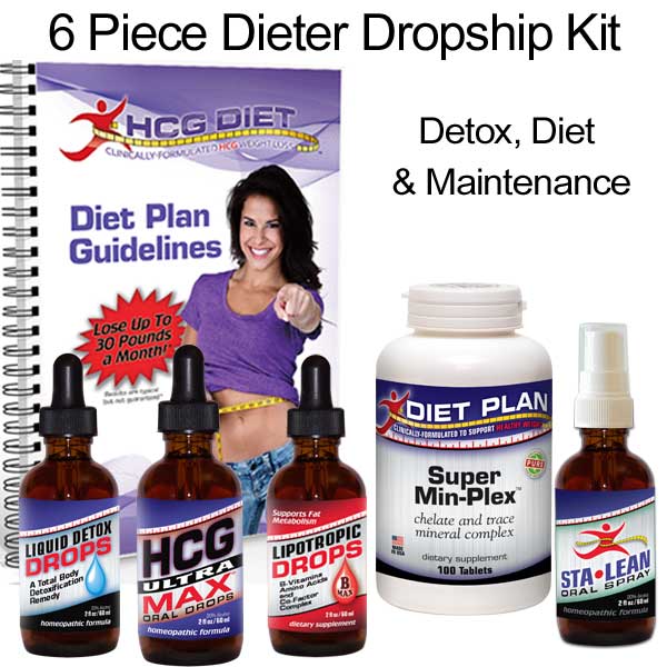 HCG Ultra Max Diet Kit - 6 Piece Dieter Kit Dropship to Patient SHIPS FREE 