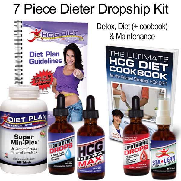HCG Ultra Max Diet Kit - 7 Piece Dieter Kit Dropship to Patient SHIPS FREE 